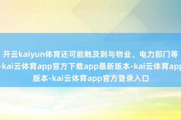 开云kaiyun体育还可能触及到与物业、电力部门等多方不异合作-kai云体育app官方下载app最新版本-kai云体育app官方登录入口