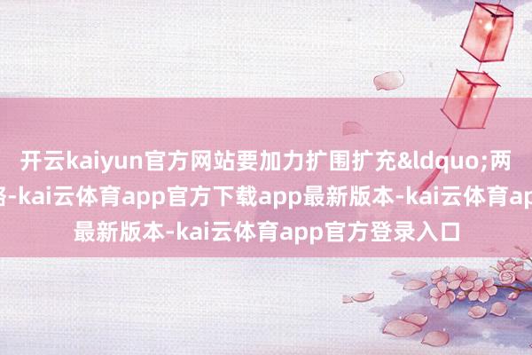 开云kaiyun官方网站要加力扩围扩充“两新”策略-kai云体育app官方下载app最新版本-kai云体育app官方登录入口