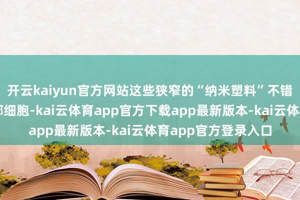 开云kaiyun官方网站这些狭窄的“纳米塑料”不错通过咱们肠谈或肺部细胞-kai云体育app官方下载app最新版本-kai云体育app官方登录入口