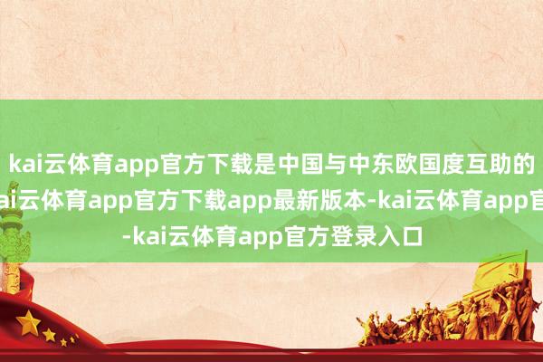 kai云体育app官方下载是中国与中东欧国度互助的旗舰表情-kai云体育app官方下载app最新版本-kai云体育app官方登录入口
