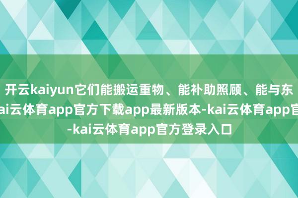 开云kaiyun它们能搬运重物、能补助照顾、能与东谈主互动-kai云体育app官方下载app最新版本-kai云体育app官方登录入口